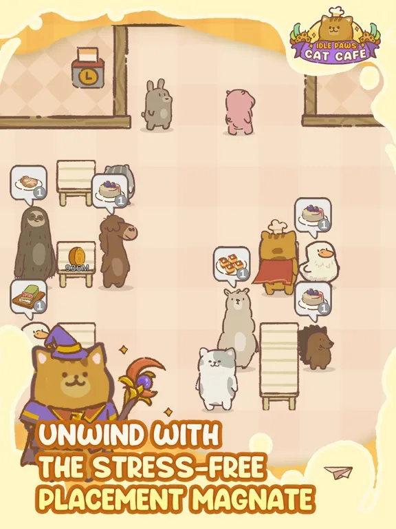Idle Paws: Cat Cafe iPad  Screenshots