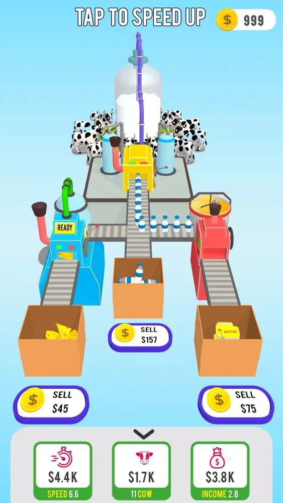 Idle Milk Factory Screenshots