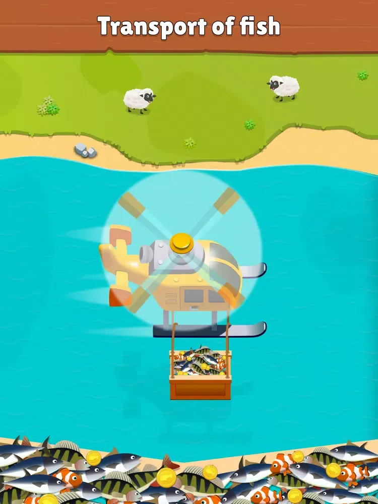 Idle Sea Town - Bait & Prey iPad  Screenshots