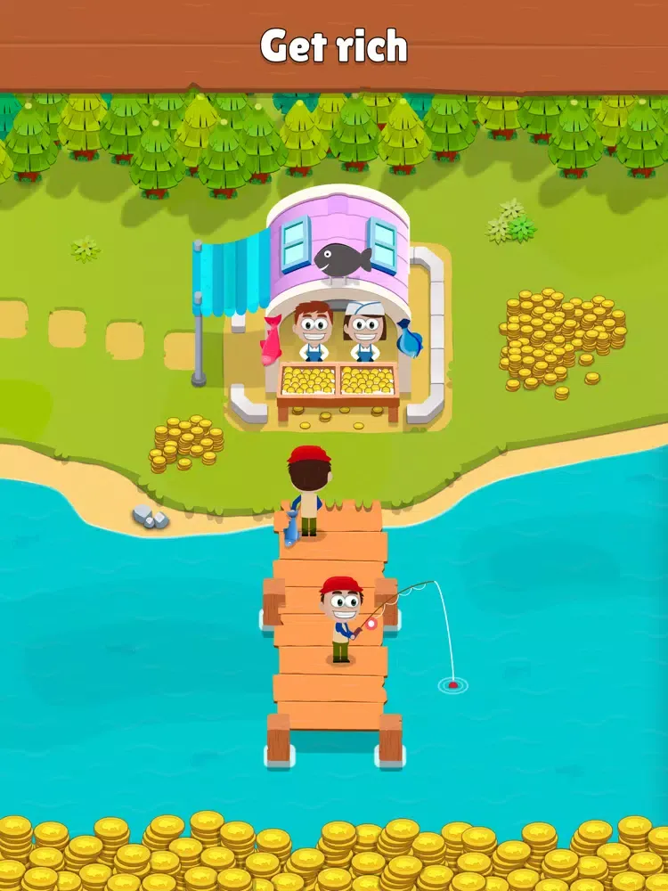 Idle Sea Town - Bait & Prey iPad  Screenshots