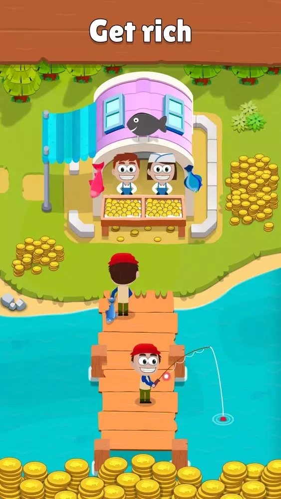 Idle Sea Town - Bait & Prey Screenshots