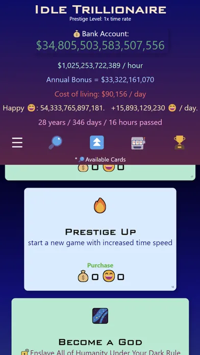 Capturas de tela do Idle Trillionaire: Money Game