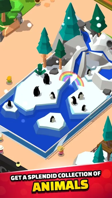 Capturas de tela do Idle Zoo Tycoon 3D