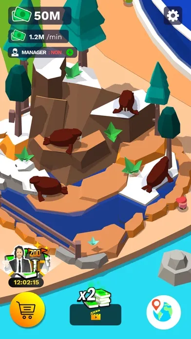 Capturas de tela do Idle Zoo Tycoon 3D