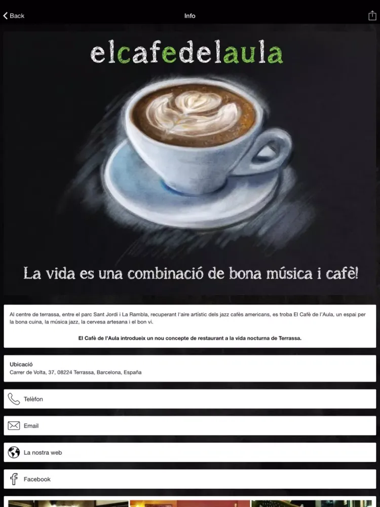 El cafè de l'aula iPad  Ekran Görüntüleri