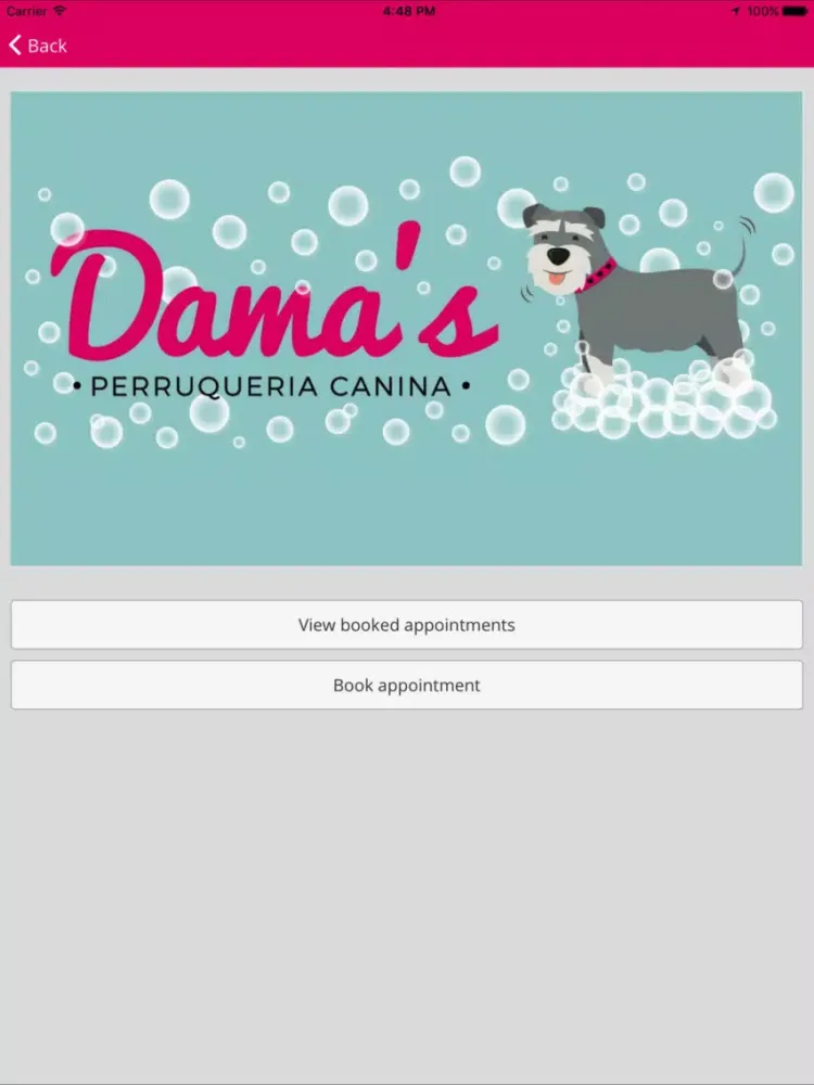 Dama's Perruqueria canina iPad  স্ক্রিনশট