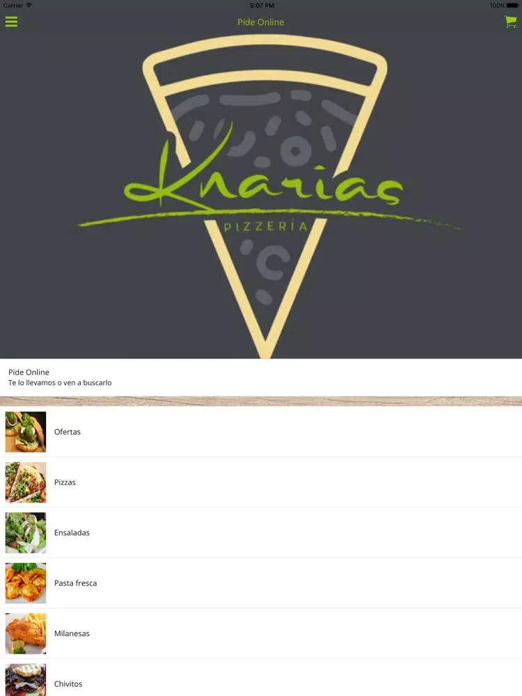 Captures d'écran de Pizzeria knarias iPad 