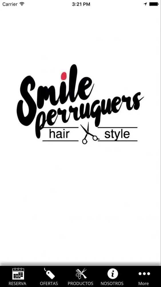 Tangkapan skrin Smile Perruquers