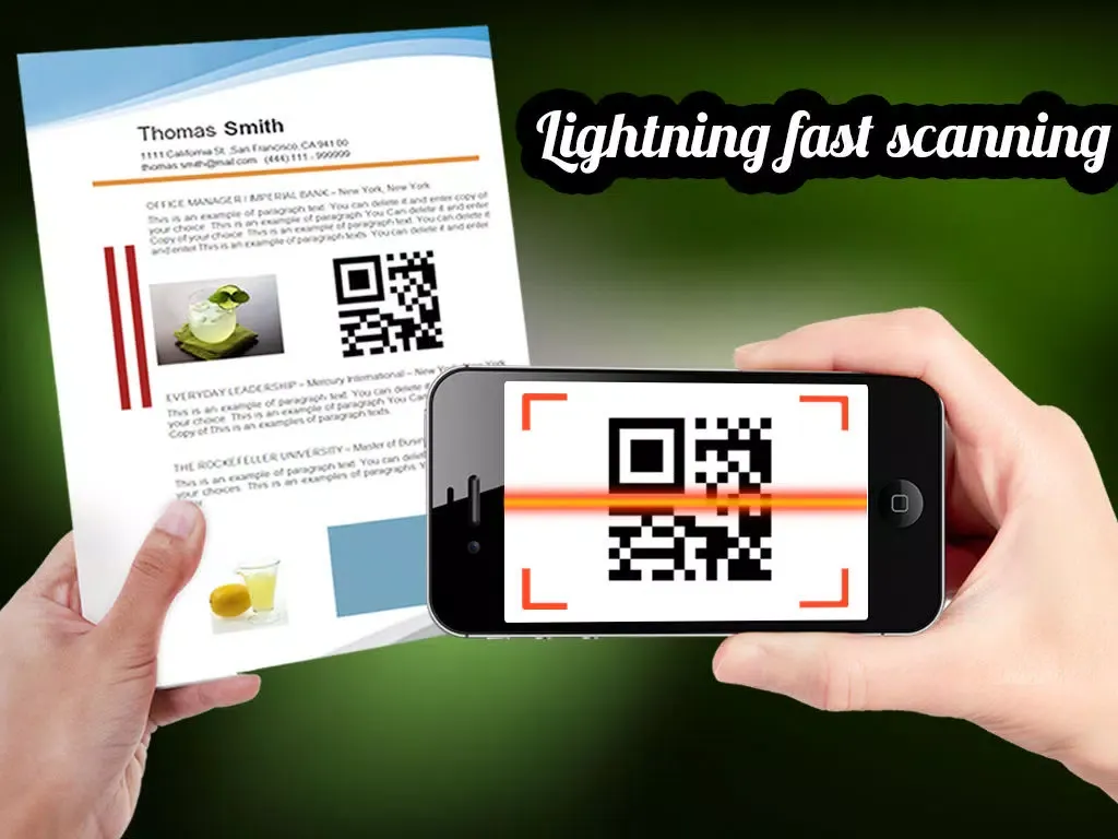 QR Code Reader & Barcode Scanner for iPhone & iPad - Lighting fast product tag scanning iPad  स्क्रीनशॉट