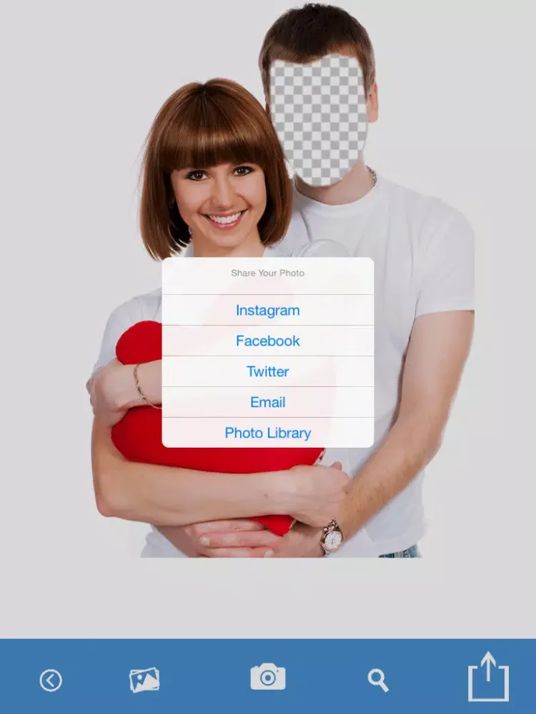 Zrzuty ekranu Love Camera Valentine Photo Booth - Make Girlfriend, Boyfriend & Bridal love photos and share them as valentine wish card iPad 