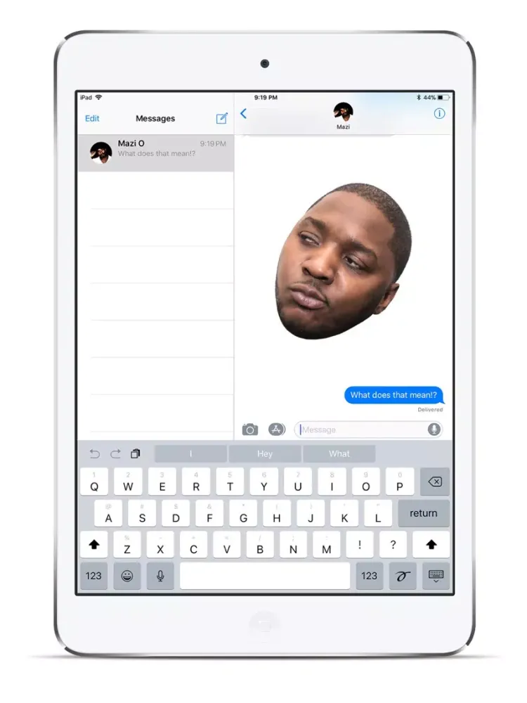 Tangkapan layar Lil Cease Stickers iPad 