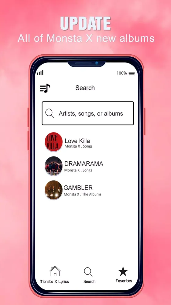 Monsta X Lyrics Screenshots
