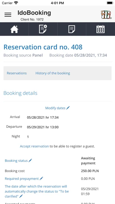 Скриншоты IdoBooking