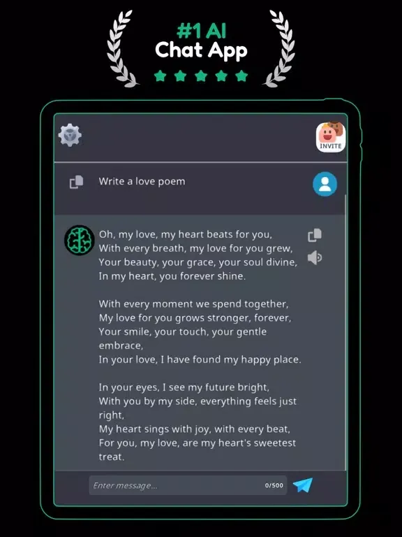 AiOne - AI Chat bot Assistant iPad 应用截图
