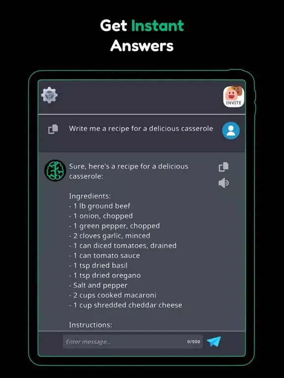 AiOne - AI Chat bot Assistant iPad 应用截图