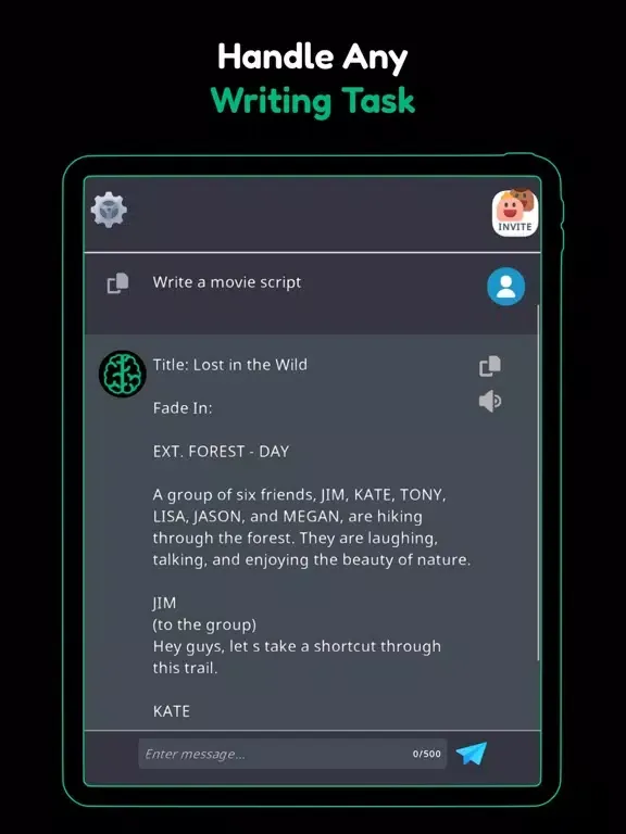 AiOne - AI Chat bot Assistant iPad 应用截图