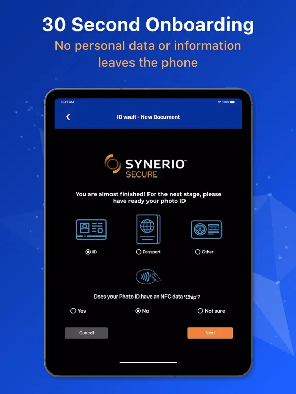 Screenshot di Synerio Secure iPad 