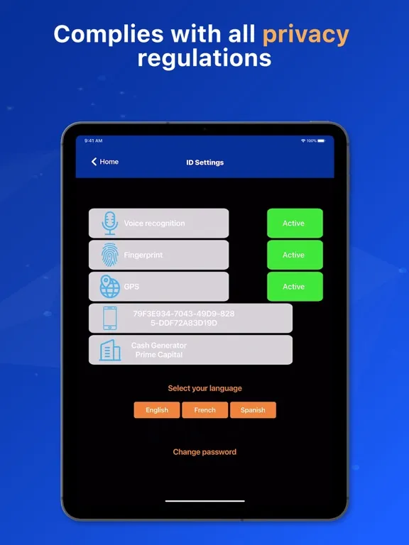 Screenshot di Synerio Secure iPad 
