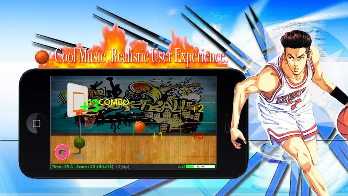 Capturas de tela do PaPaPa-Enjoy Hot Shoot（Popular Basketball Game）