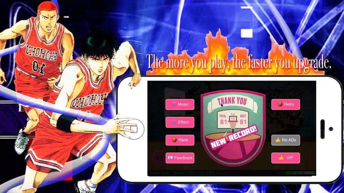 Capturas de tela do PaPaPa-Enjoy Hot Shoot（Popular Basketball Game）