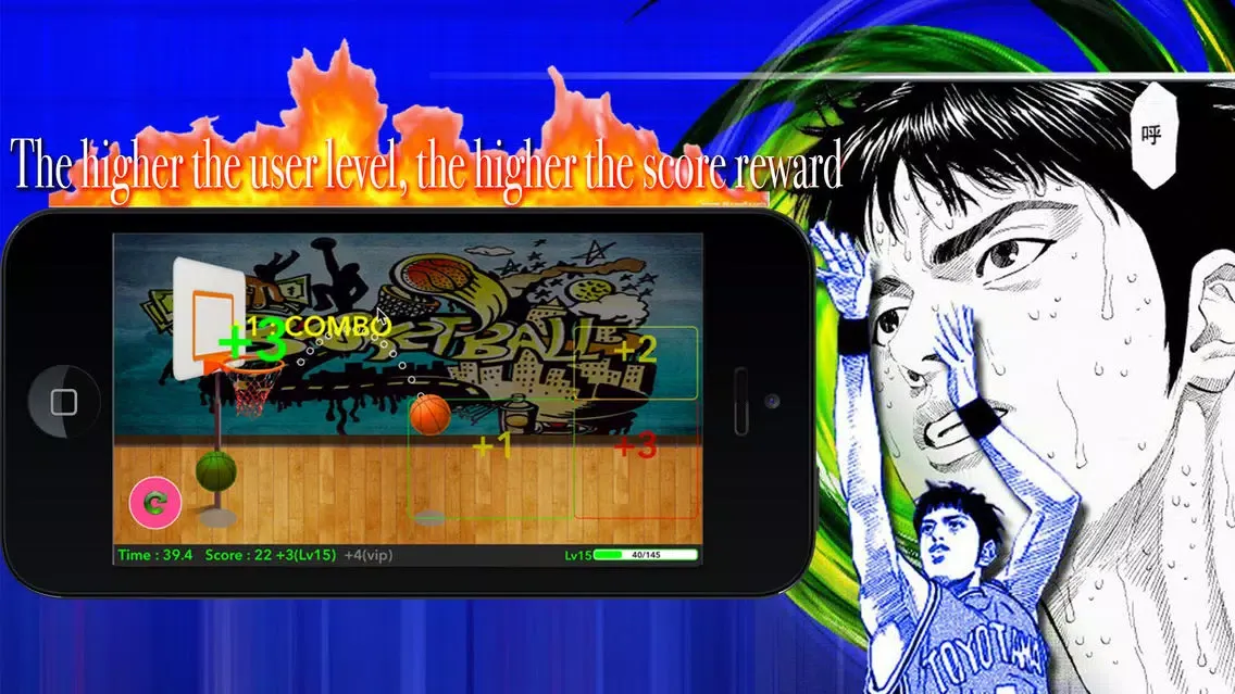 Capturas de tela do PaPaPa-Enjoy Hot Shoot（Popular Basketball Game）