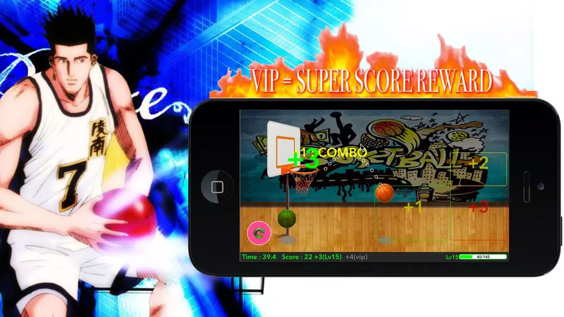 Capturas de tela do PaPaPa-Enjoy Hot Shoot（Popular Basketball Game）
