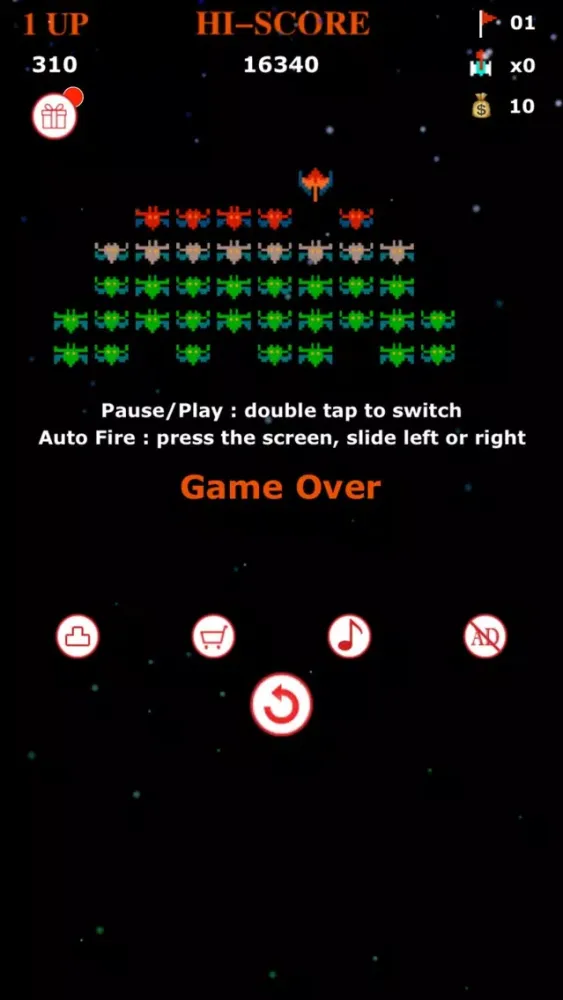Captures d'écran de Galaxy Space Hero 1979