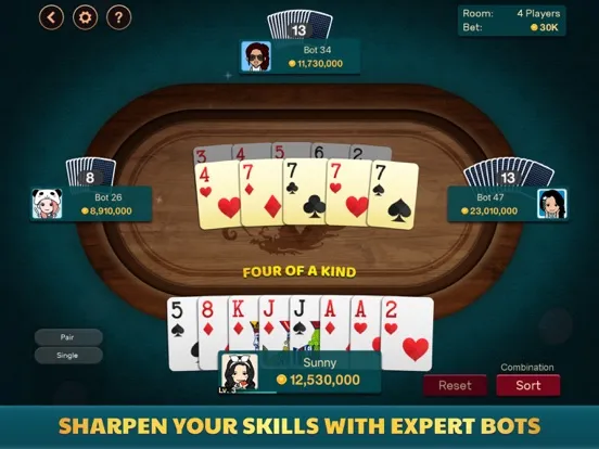Big 2 - Pusoy Dos Offline iPad  Screenshots