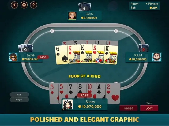Big 2 - Pusoy Dos Offline iPad  Screenshots