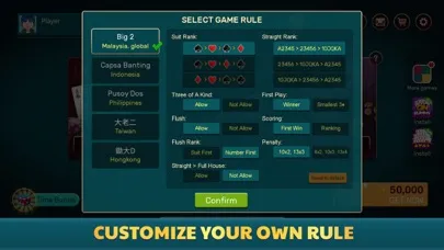 Big 2 - Pusoy Dos Offline Screenshots