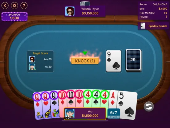 Gin Rummy: Offline Game iPad  سکرین شاٹس