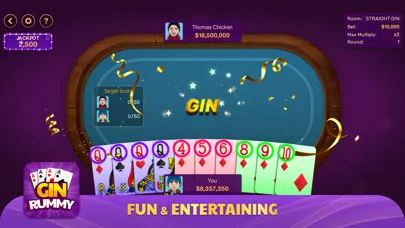 Gin Rummy: Offline Game سکرین شاٹس