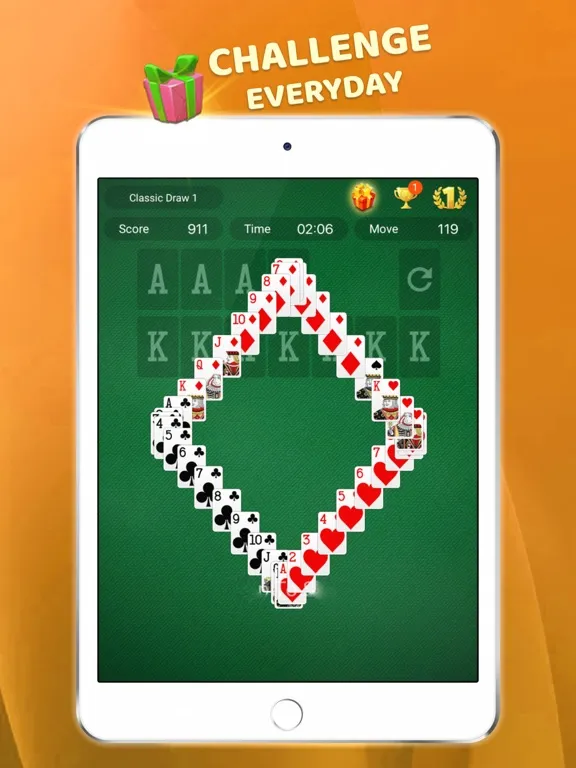 ภาพหน้าจอของ Solitaire Classic Evolution iPad 