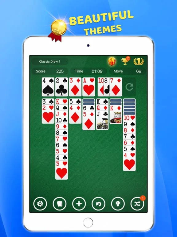 ภาพหน้าจอของ Solitaire Classic Evolution iPad 