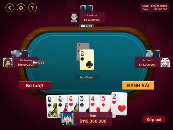 Capturas de tela do Tiến Lên Miền Nam - Tien Len iPad 