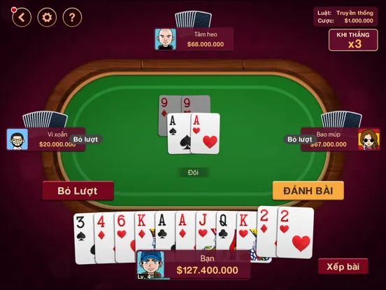 Capturas de tela do Tiến Lên Miền Nam - Tien Len iPad 