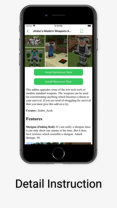 Captures d'écran de Mods for Minecraft PE !!