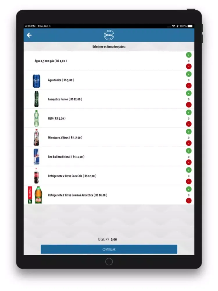 Скриншоты iDrink - Aplicativo Delivery iPad 