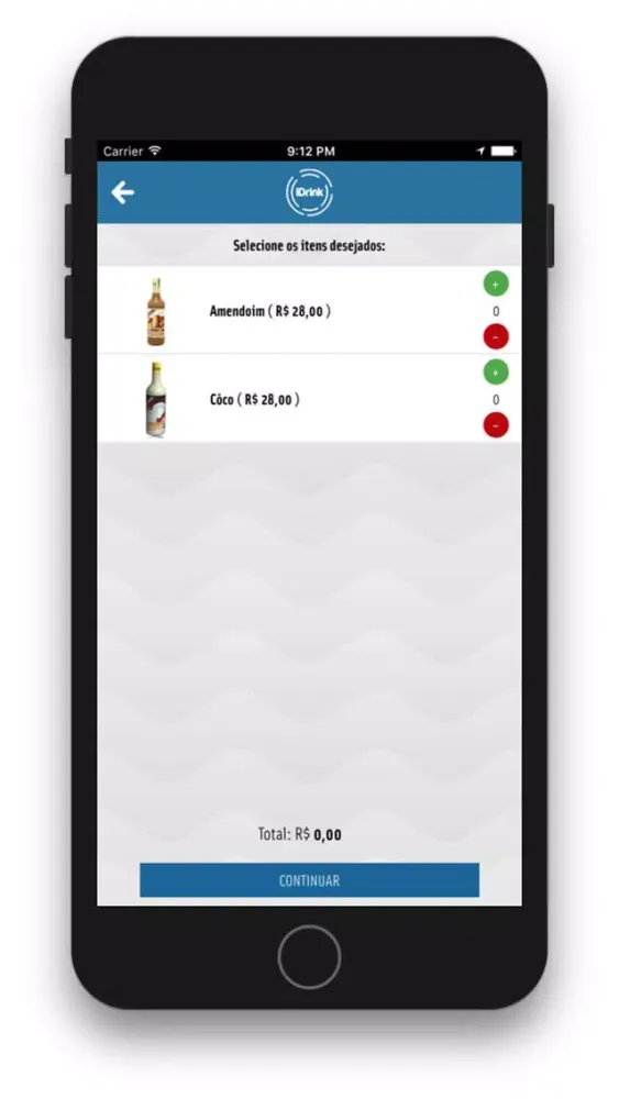 Скриншоты iDrink - Aplicativo Delivery