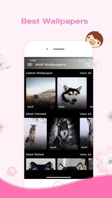Wolf Wallpapers - Backgrounds应用截图