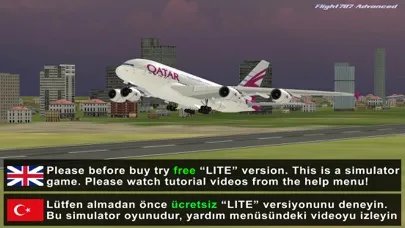 Capturas de tela do Flight 787 - Advanced