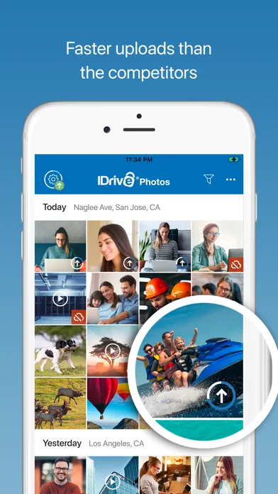 Captures d'écran de IDrive Photo Backup