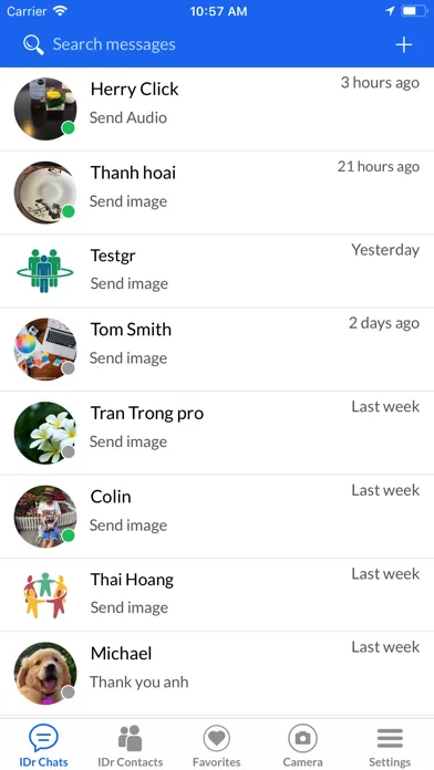 Capturas de pantalla de IDr Messenger