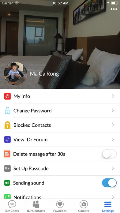 Capturas de pantalla de IDr Messenger