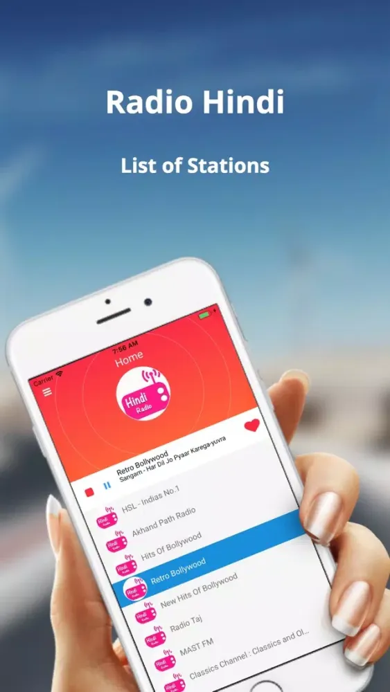 Ảnh chụp màn hình của Radio Hindi: Online FM