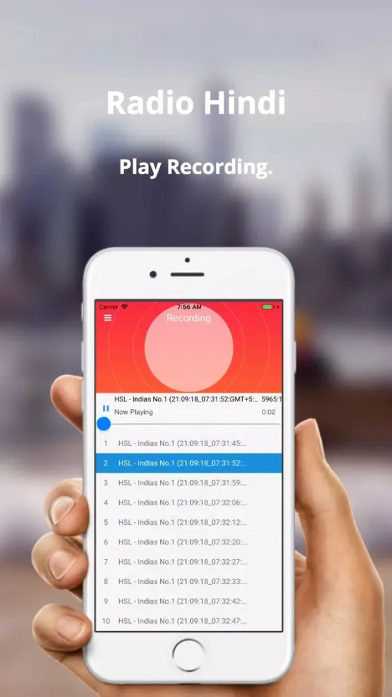 Ảnh chụp màn hình của Radio Hindi: Online FM