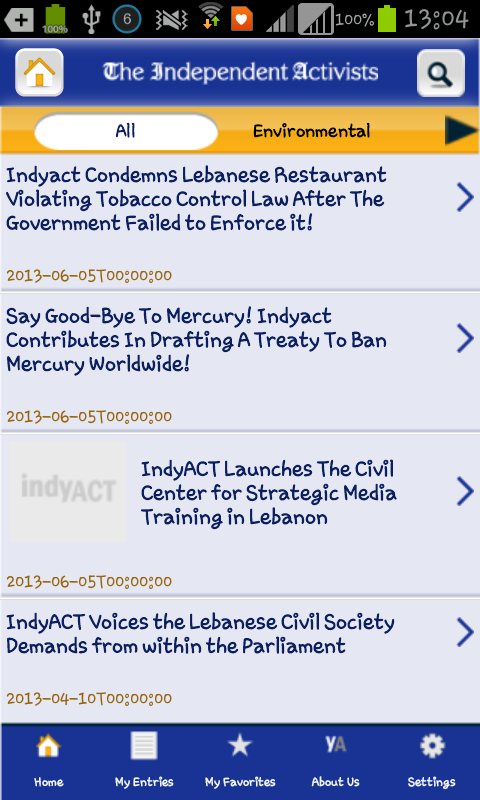IndyAct Screenshots