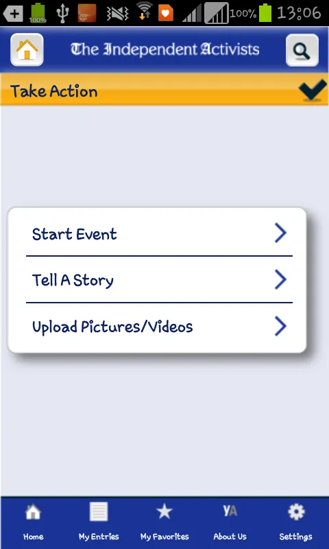 Capturas de pantalla de IndyAct