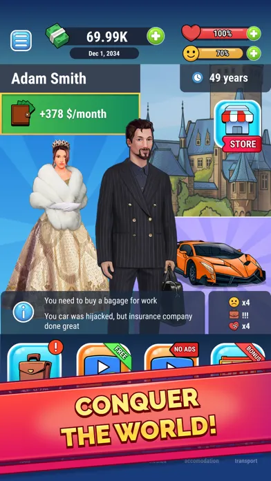 Rich Inc. Idle Life Sim Empire 스크린샷