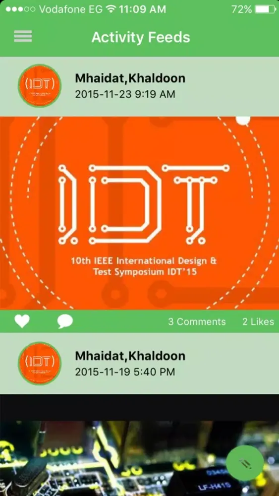 Capturas de pantalla de IDT 2015